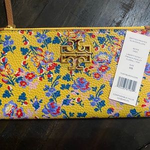 Tori Burch Britten Printed Slim Envelope Wallet